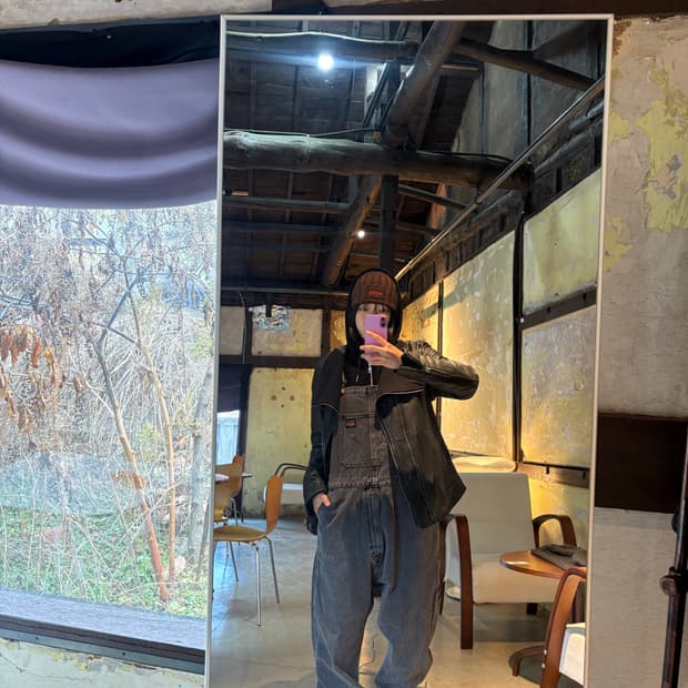 리바이스 워크 멜빵 팬츠