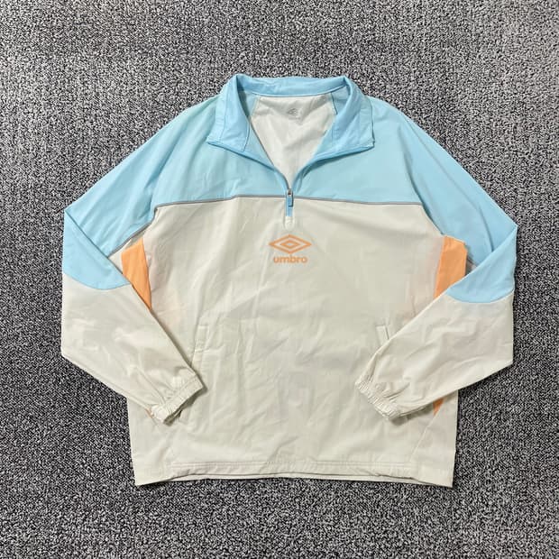 빈티지9. 엄브로 하프집업 아노락 바람막이 윈드브레이커 메쉬안감