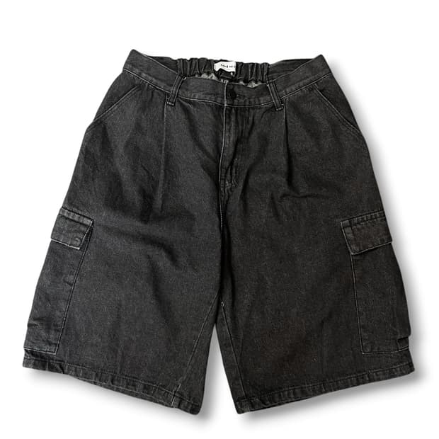 앤드모어 흑청 카코 버뮤다팬츠 M
