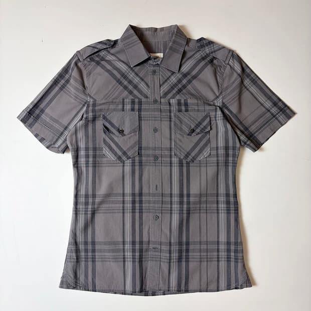 디젤 00's 클래식 체크 반팔 코튼 셔츠 PN9576