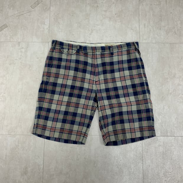 Authentic 체크패턴 반바지 #814