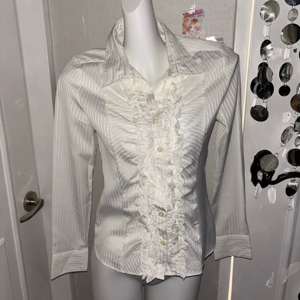 White frill shirt