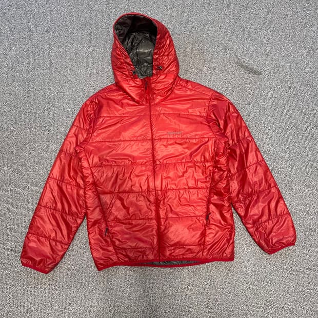 몽벨 경량 패딩 레드