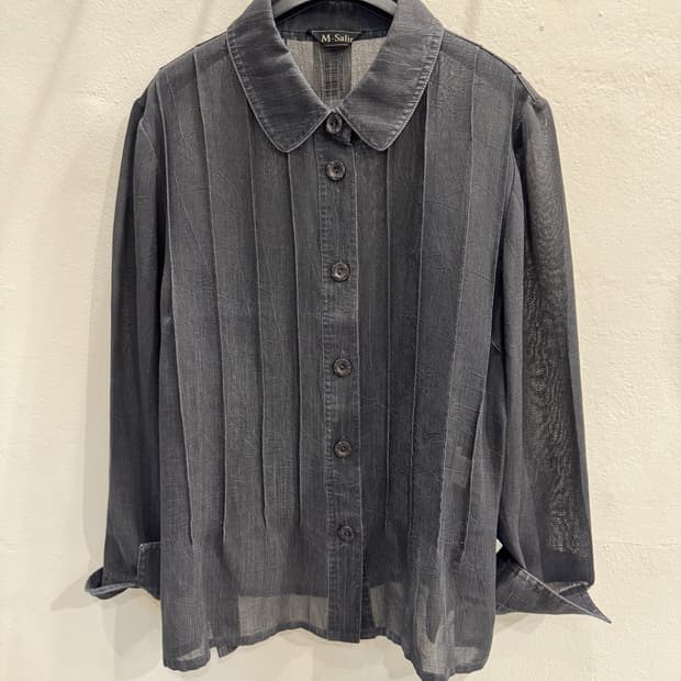 japan vintage 핀턱 시스루BL