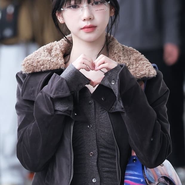 카리나착용) 비데블 골덴퍼자켓 브라운