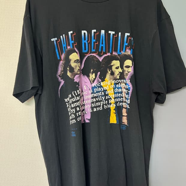 90s THE BEATLES 그래픽 빈티지 밴드티셔츠
