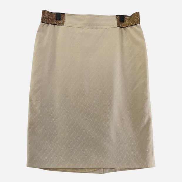 발렌티노 크림 여자 스커트 SIZE44 N9490