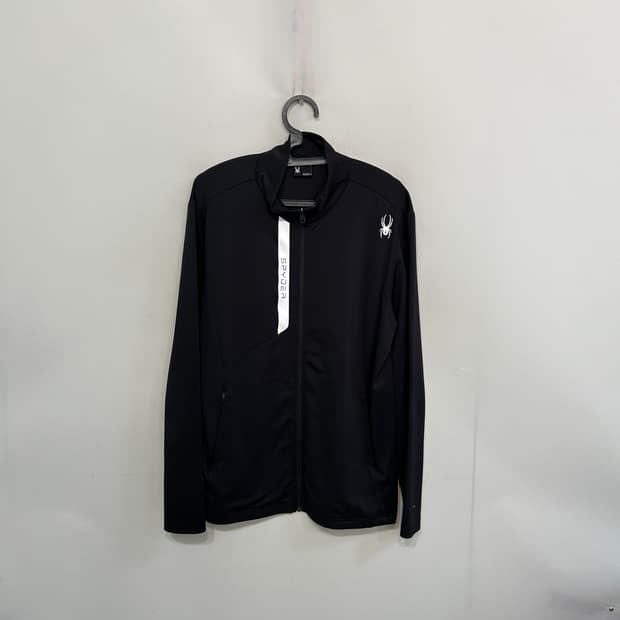 스파이더 블랙 집업 자켓 105