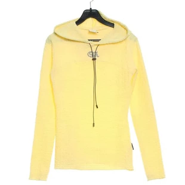 스컬프터 E-string Crinkle Hoodie Lemon