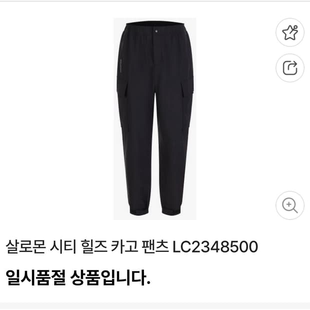 살로몬 시티 카고 팬츠