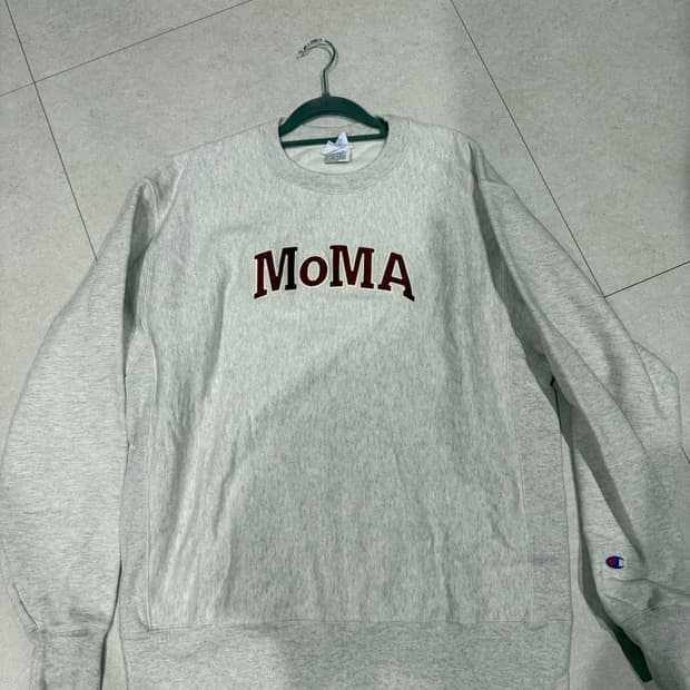 챔피온 MOMA 리버스위브 맨투맨 오트밀 XL