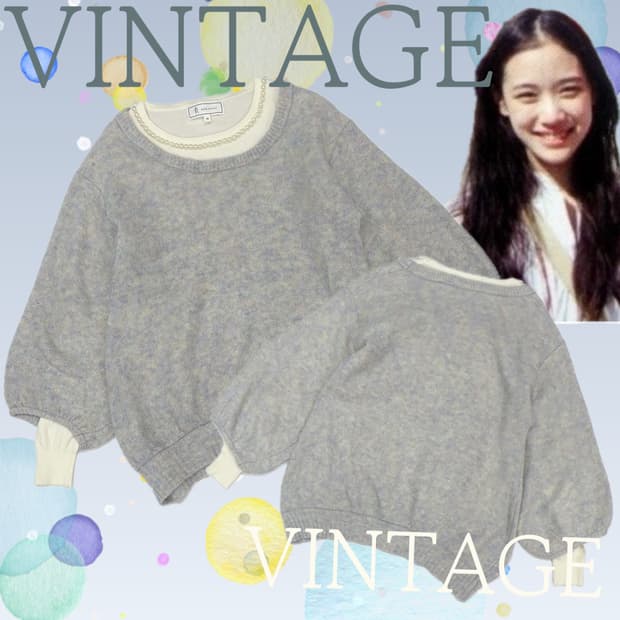 🫧하구미의 진주 레이어드 코디세트🫧 니트 7부 그런지 에스닉 히피