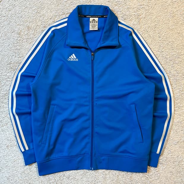 아디다스 ADIDAS 마샬아츠 삼각로고 트랙탑 져지 블루