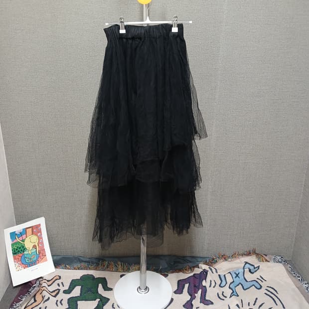Royal party 이중 쉬폰 스커트