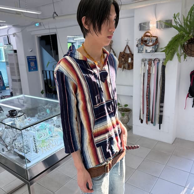 ethnic muff pocket hoodie