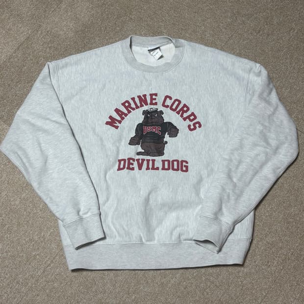아웃스탠딩 usmc 불독 스웻셔츠