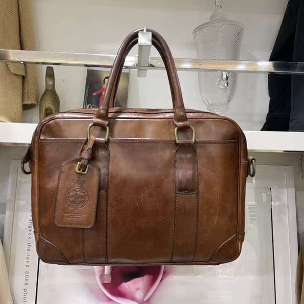 폴로랄프로렌/레더 브리프 서류가방