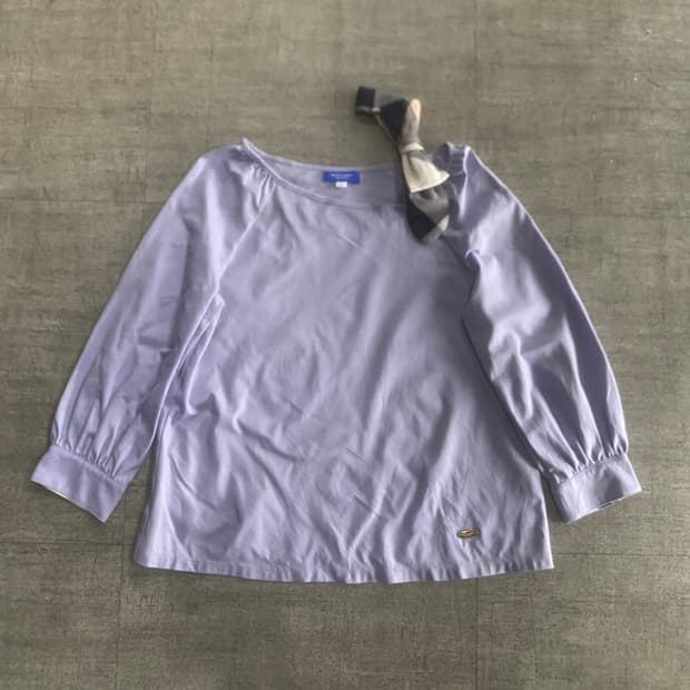 Burberry 버버리 하구미모리걸 달천깔페어리 아오이유우 블라우스 퍼플