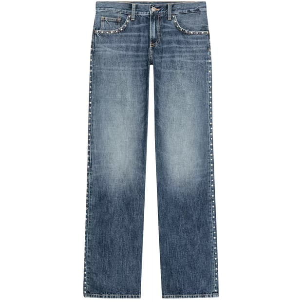 자라 로우라이즈 스터드 팬츠