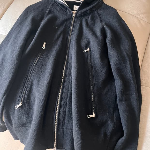 cp컴퍼니 빈티지 니트 후드집업