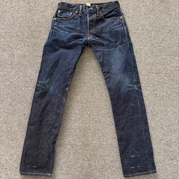 RRL 더블알엘 슬림 스트레이트 셀비지 데님 28/30