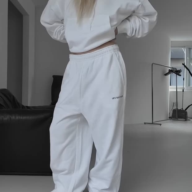 인스턴트펑크 스탠다드 후드 & 팬츠 화이트