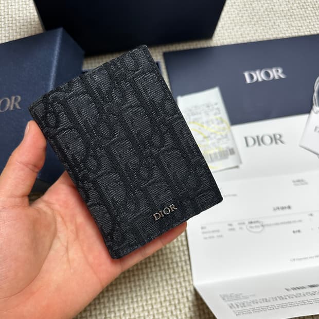 [OS/백화점판] 25ss 디올 오블리크 오거나이저 블랙 풀구성