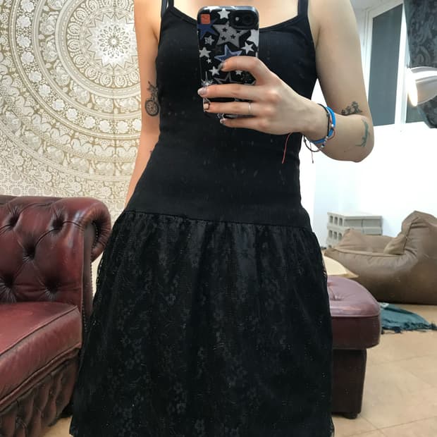레이스 레이어드 롱슬리브리스 