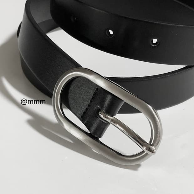 [Unisex] 올드머니 링 가죽벨트