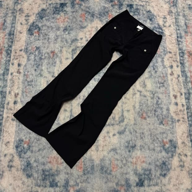 Morgan cargo pocket nylon boot cut pants