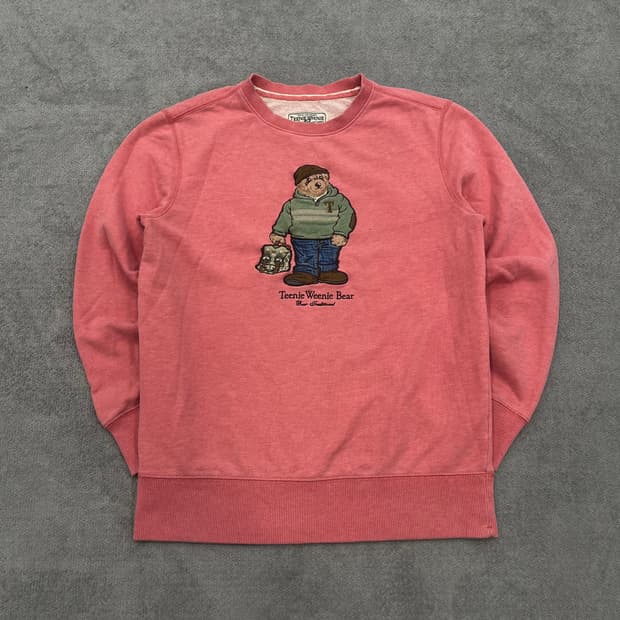 M 티니위니 곰돌이 맨투맨 핑크