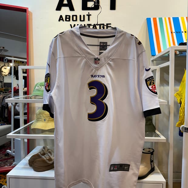 볼티모어 레이븐스 팀 나이키 NFL 저지 화이트 M