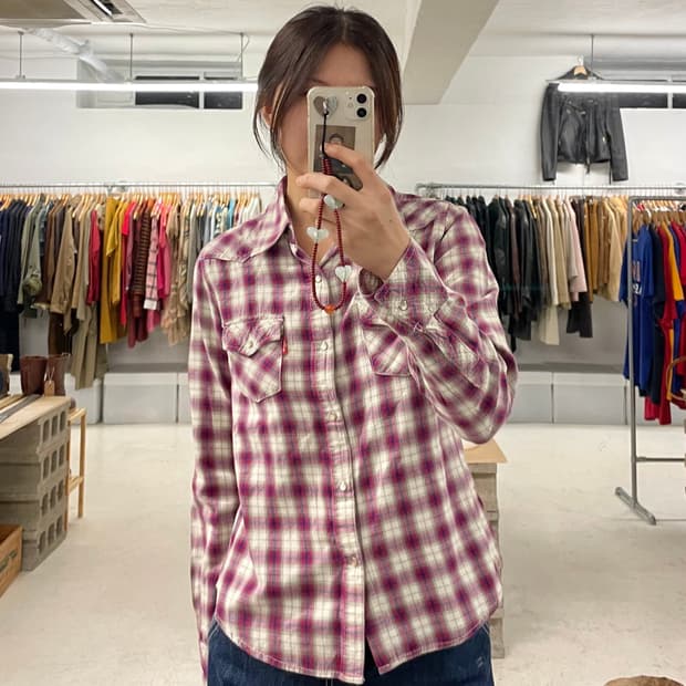 00's LEVI'S ombre western shirts 리바이스 셔츠