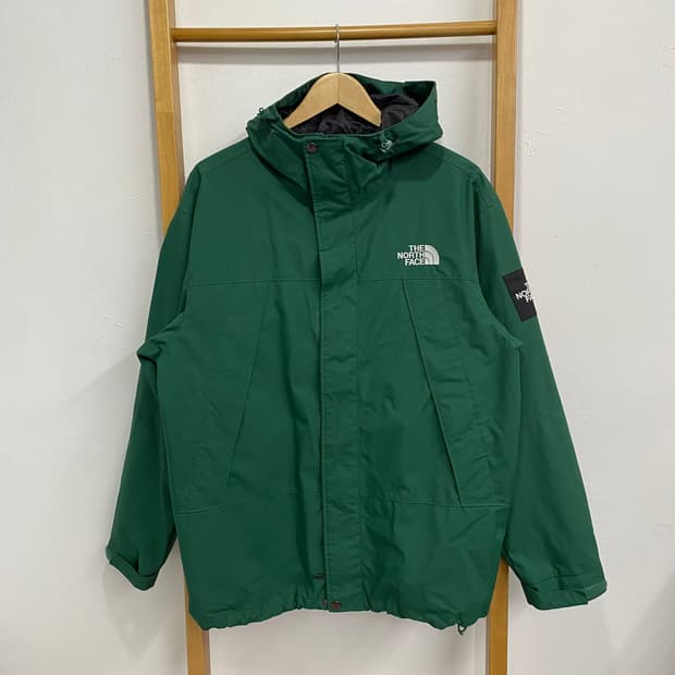 XL 노스페이스 그린 박스로고 자켓
