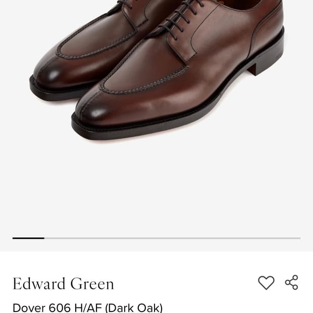 에드워드그린 도버 606 다크오크 8.5