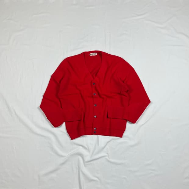 80‘s izod 아이조드 올론 아크릴 니트 가디건