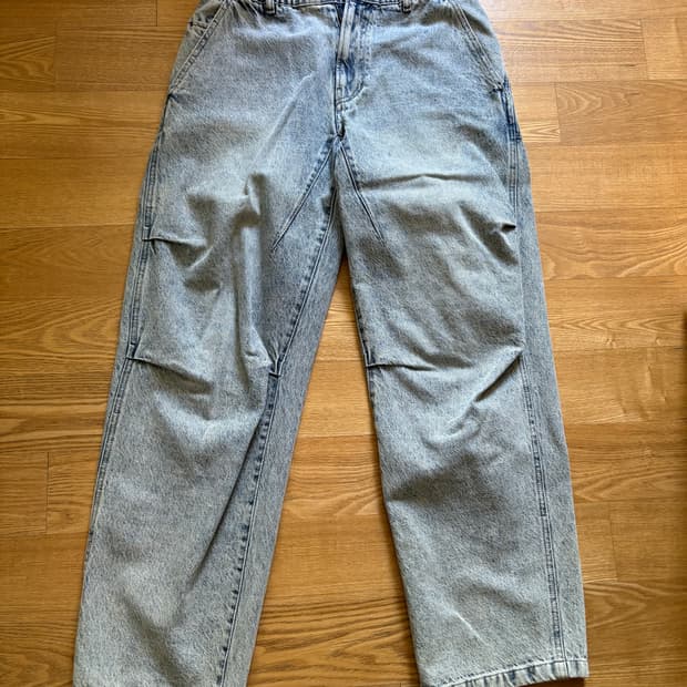 타임옴므 와이드 데님 팬츠