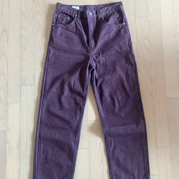 HOMLY 5p denim pants (plum) 1 사이즈