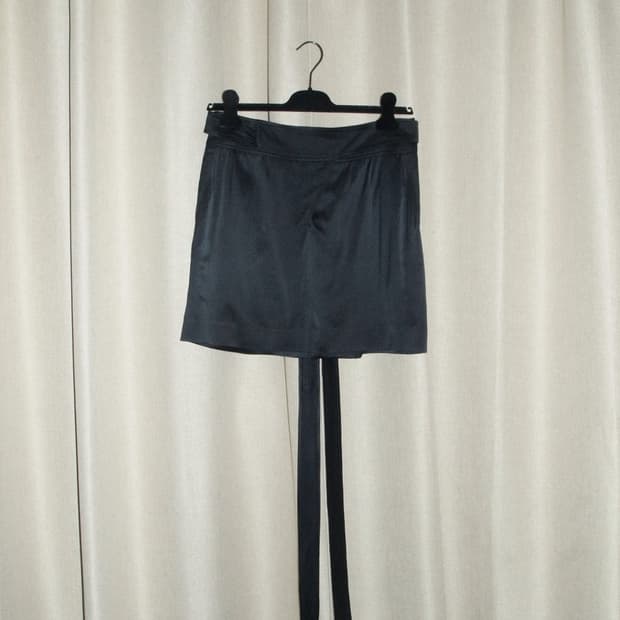 Strip Viscose Skirt