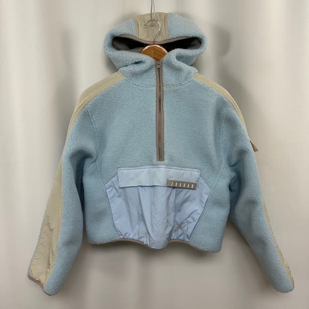 조던 여자 뽀글이 크롭 후드티 L  UO