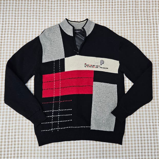 피에르발방 방풍 반집업 스웨터 남자100~105