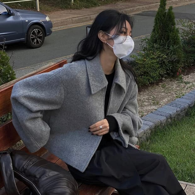 트리밍버드 트라움 숏 자켓 집업(그레이)