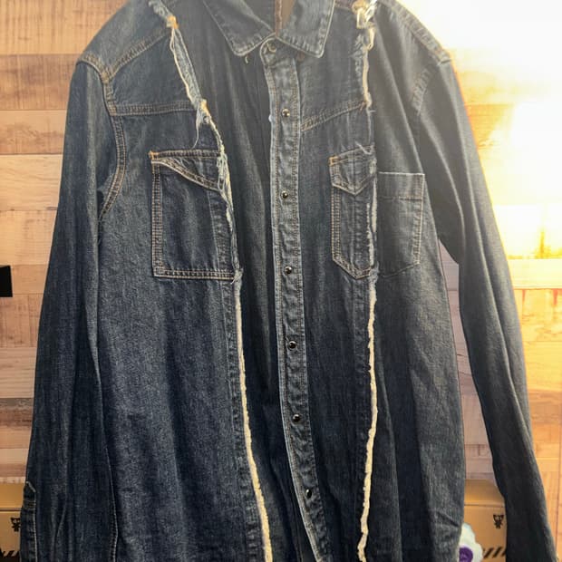 Sacai 17fw 해체 데님 셔츠