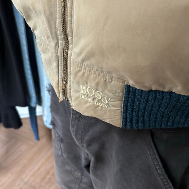 80s Hugo Boss 봄버 자켓