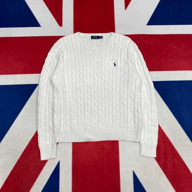 폴로 케이블니트 여성 XL 실측 55-66