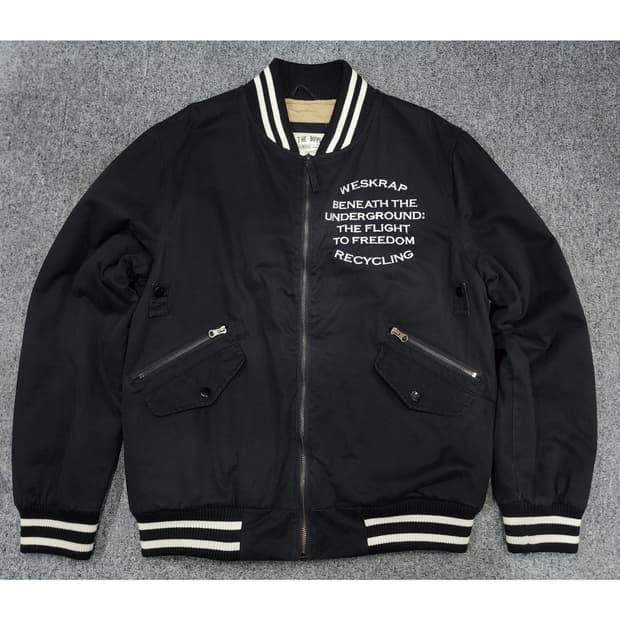 더 매드니스 자수 누빔 바시티 자켓 집업 점퍼 XL