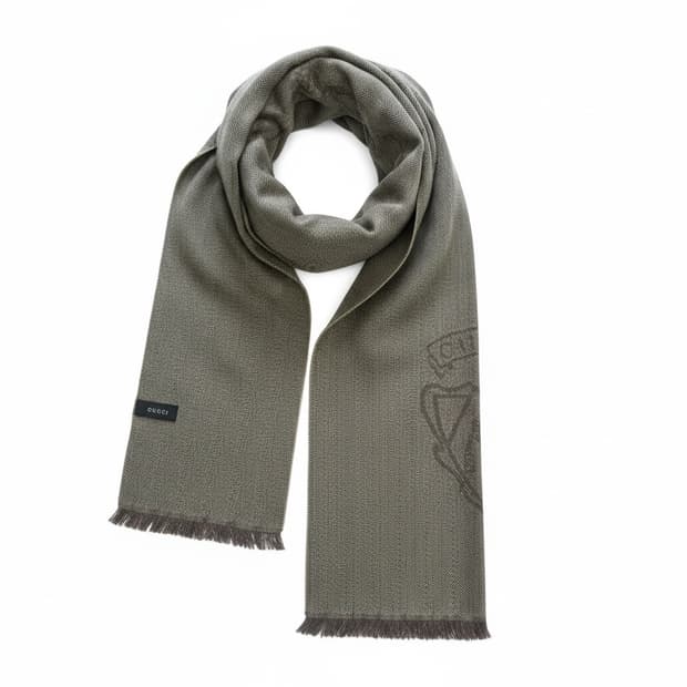 구찌 정품 GG 자카드 울 실크 머플러