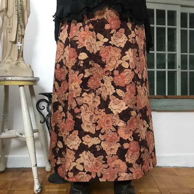 vintage pattern skirt