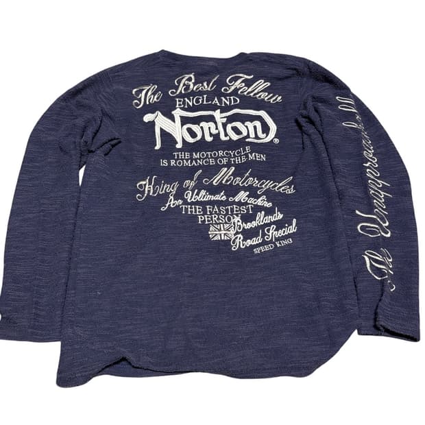 norton 빈티지 헨리넥 롱슬리브 니트 m