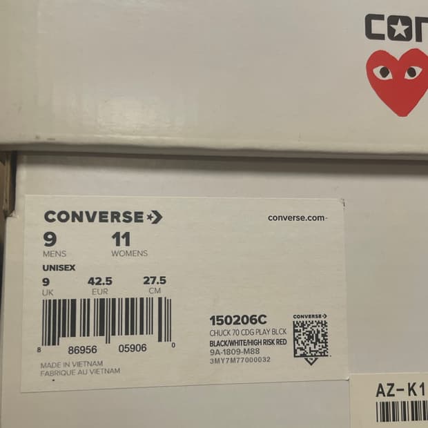 꼼데가르송 컨버스 로우 275